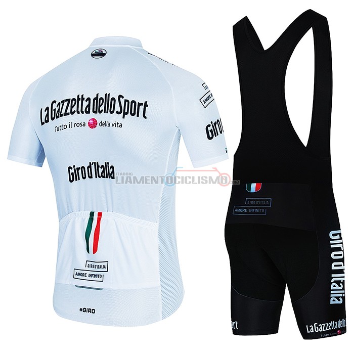 Abbigliamento Ciclismo Giro d'Italia Manica Corta 2022 Spento Bianco